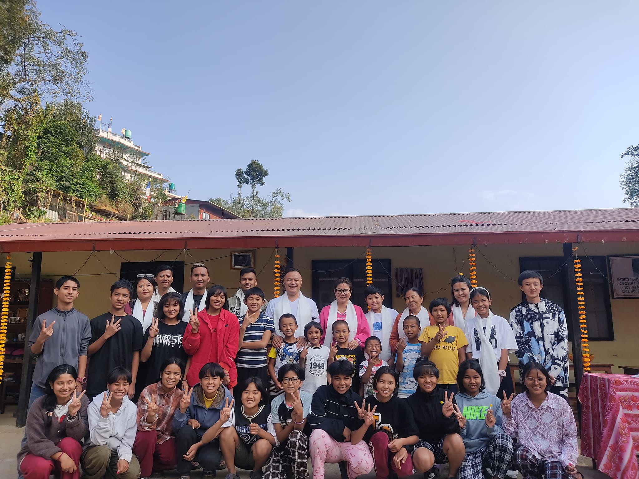 Volunteers working together